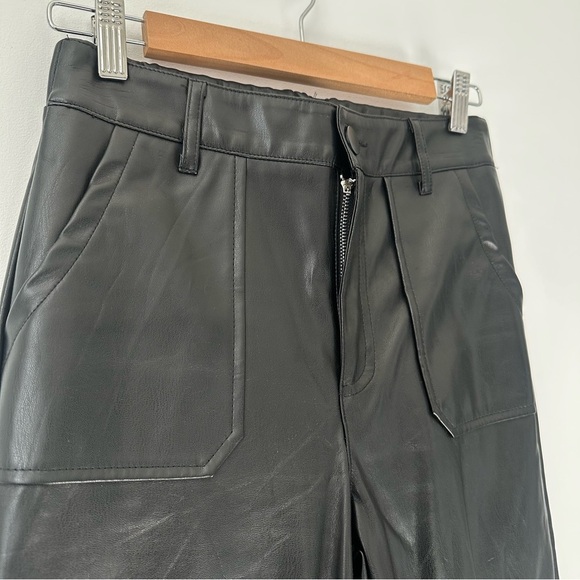 Kendall & Kylie Black Straight-Leg Faux Leather Pants - Picture 3 of 9